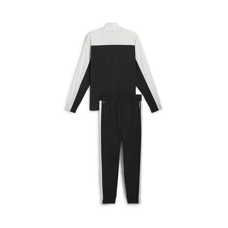 Puma Модный универсальный топ с логотипом, удобные мягкие брюки с цветными блоками, повседневный спортивный костюм, мужской костюм, черный 526371-05
