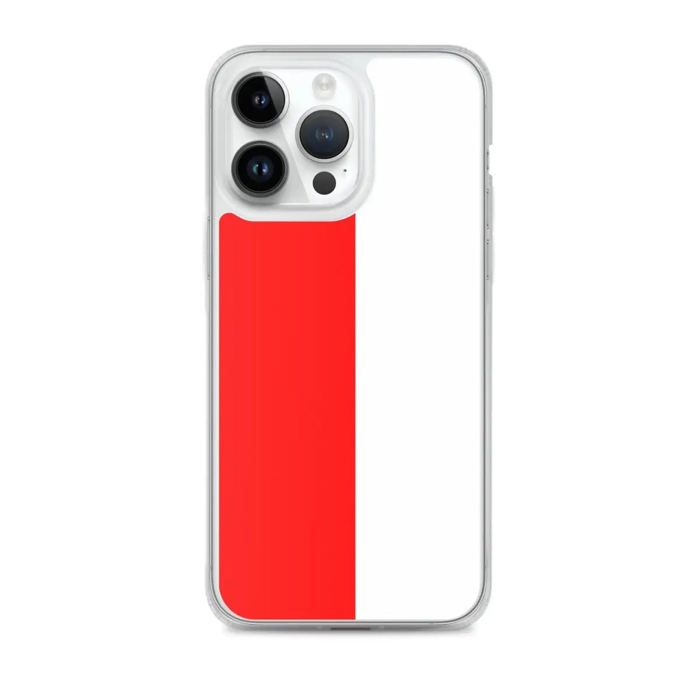Coque iPhone - Multicolore - Drapeau Indonésie - Souple - TPU - Compatible iPhone 14 Pro Max