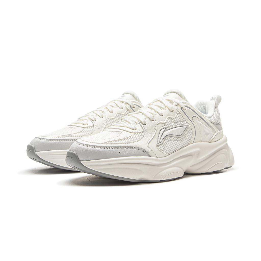 Li Ning Молочный Кокос Универсальный Ретро Толстая Подошва Модный Тренд Амортизация Нескользящие Износостойкие Поддержка Низкий Верх Папины Кроссовки AGCV404-3