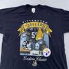 Винтажная футболка Pittsburgh Steelers Мужская XL Черная NFL Футбол Gridiron Classics