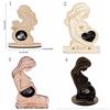 Pregnant Sonogram Picture Frame, Creative Wooden Ultrasound Photo Frame with Stand, Gender Disclosure Party Decor for New Mom