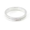 Silver Wedding Band 'Pour La Vie' Silvery White (rhodium) - 3 Mm