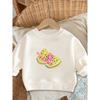 European sizes Bright Colored Printed Pattern, Comfortable and Skin Friendly for Kids, Versatile Round Neck Sweatshirts for Daily Use