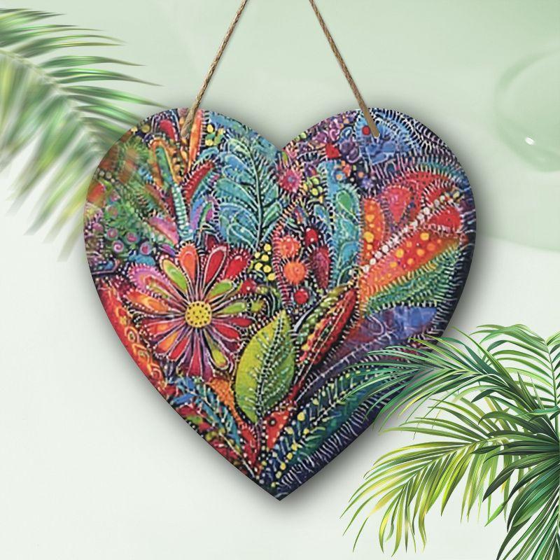 Wooden Hanging Decorative Signs, Indoor or Garden Decoration, 2D Flat Pendants, Housewarming Gifts for Friends
