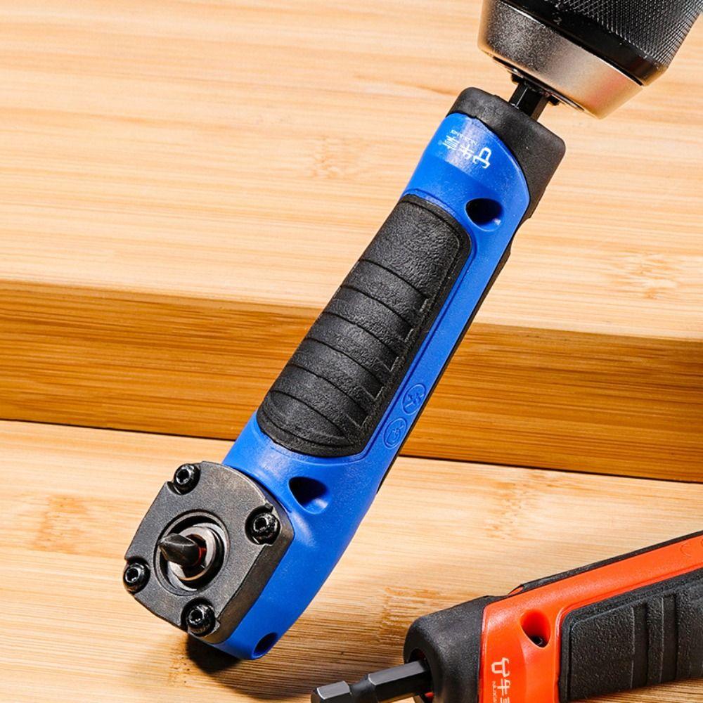 Адаптер сверлильного хвостовика под шестигранник 1/4 дюйма Держатель гнезда для сверл Прочный Сверлильный адаптер 90° Ремонт