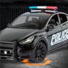1/24 Tesla Model Y Внедорожник Сплав Полиция Новый Энергетический Автомобиль Модель Литьевой Металл Транспортные Средства Модель Автомобиля Симуляция Звука и Света Детская Игрушка Подарок
