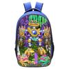 School Bag Monster Choir School Bag, Blue 16 Inch 13 Elementary School Backpack
