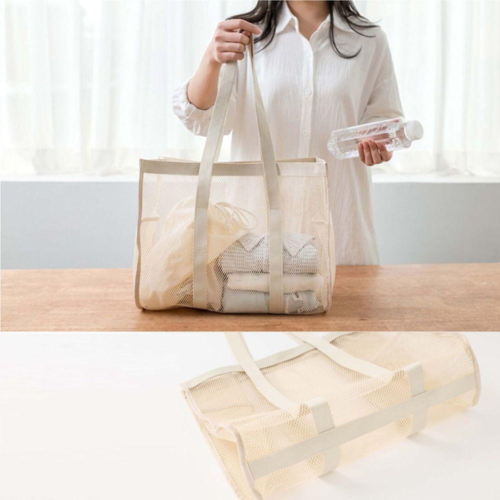 Ultra Light Swim Dive Net Bag Foldable Beach Bag New Wash bag Travel