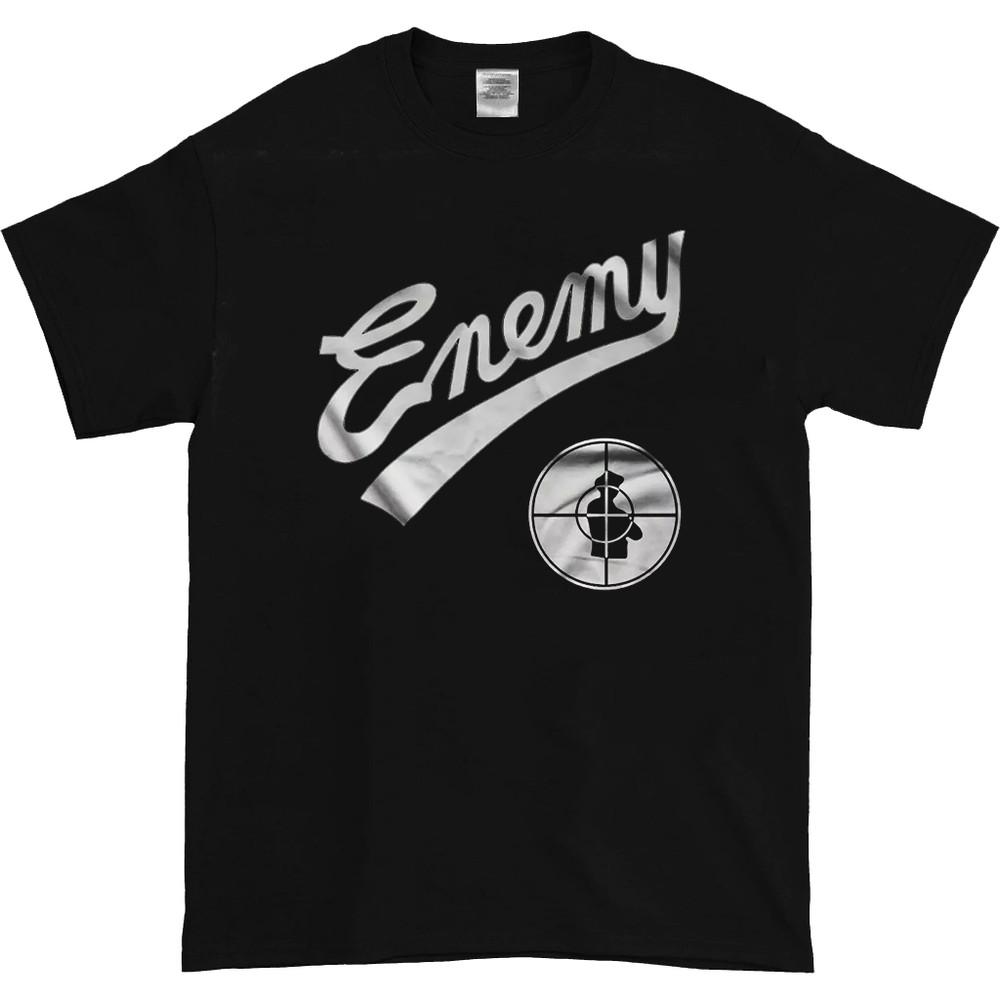 Public Enemy Band Basic White Logo Black T Shirt Size S-5XL TS277 Unisex T-Shirt