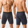 Длинные мужские трусы спортивные леггинсы боксеры мужское полиэстеровое нижнее белье мужские боксеры шорты быстросохнущие боксеры для мужчин трусы