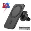 15W QI Magnetic Car Wireless Charger Air Vent Stand for Magsafe IPhone 15 14 13 12 11 Pro X Max Fast Charging Magnet Mount Auto Holder