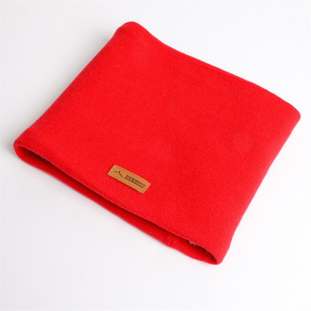 Solid Color, Knitted Scarf, Men's and Women's, Autumn and Winter, Pullover, Neck Protector, Thickened, Warm Neck Cover, Scarf, Outdoor