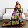 Bruh It's My Christmas Every Brainrot Steal a Brainrot  Fuzzy Blanket  Awesome Throw Blanket for Home Hotel Sofa Rug Piece,