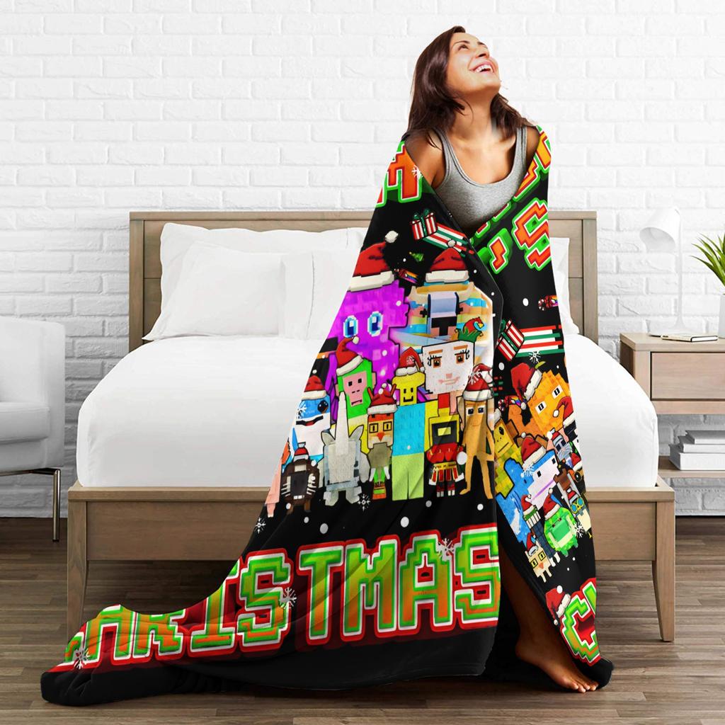 Bruh It's My Christmas Every Brainrot Steal a Brainrot Fuzzy Blanket Awesome Throw Blanket for Home Hotel Sofa Rug Piece,