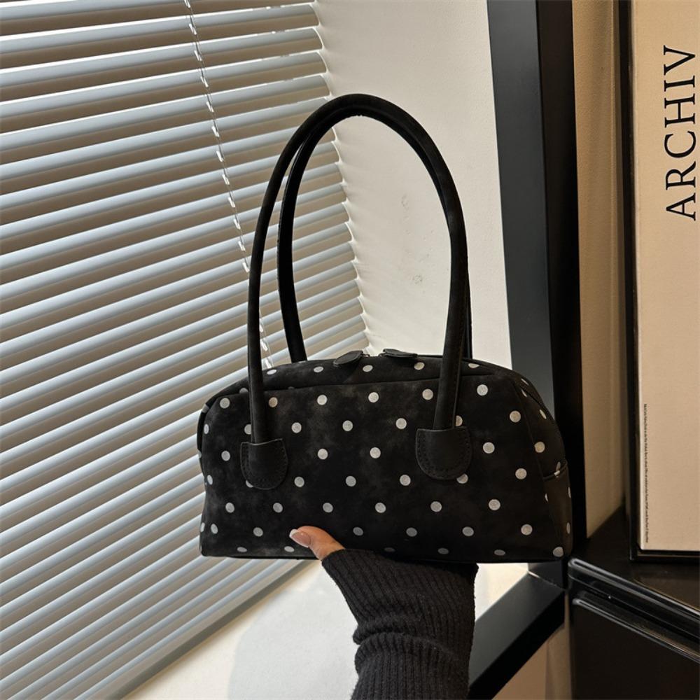 Sweet PU Boston Bag Retro Women Handbag Portable Square Shoulder Bag Girls/Female