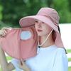Летняя быстросохнущая кепка для рыбалки с защитой от ультрафиолета, защитная крышка для лица и шеи, для рыбалки на открытом воздухе, для велоспорта, съемный козырек, женская панама
