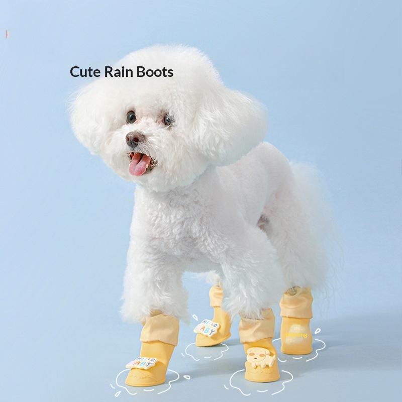 High Quality Fashion Waterproof Dog Shoes Pet Wint Breathable Dog Shoes Waterproof Silicone Pet Shoes