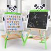 BABIBO New Children's Wooden Puzzle Early Education Sketchboard Toy/Folding Collage Alphanumeric Magnetic Puzzle