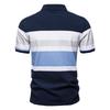 Men's Summer Fashion Striped Print Casual Short Sleeve T-shirt Men