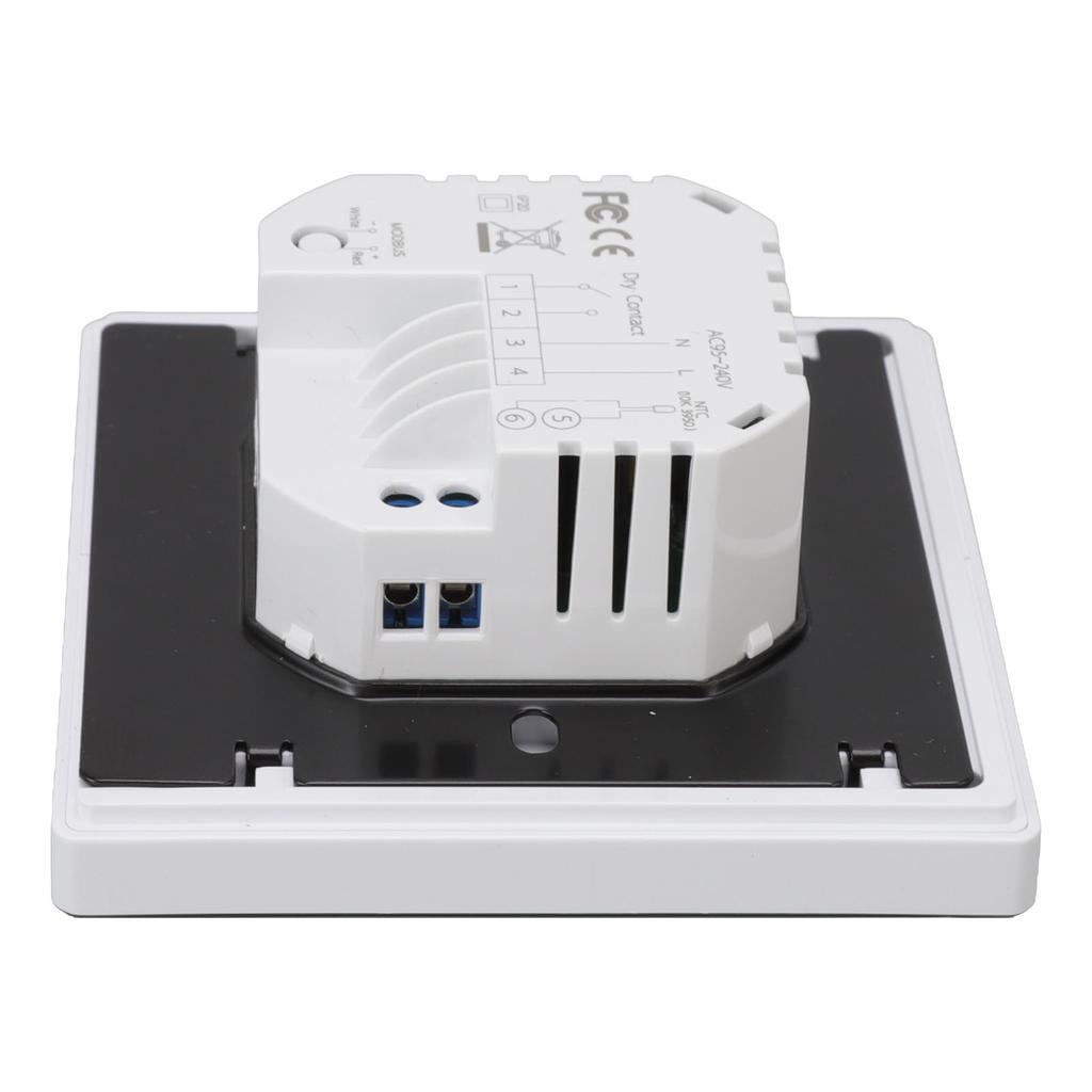Smart Temperature Controller IP20 Protection PC ABS White Programmable Boiler Floor Heating