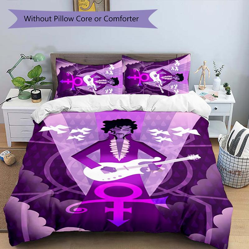 3pcs Purple Rain3 pattern bedding set duvet cover set includes duvet cover &pillowcases, perfect all season bedroom decoration & gift