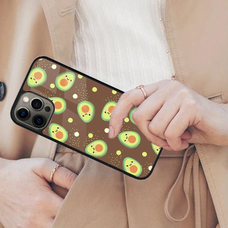 Cartoon Avocado Back Magnetic Phone Case For APPLE iPhone 17 Air 16 14 13 12 Pro Max 15 Plus Wireless Charge With MagSafe Cover