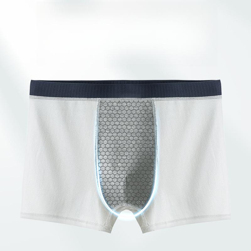 Мужское нижнее белье Мужское большого размера Плоский угол Антибактериальные Четырехугольные трусы Прохладные и эластичные Боксеры-брифы