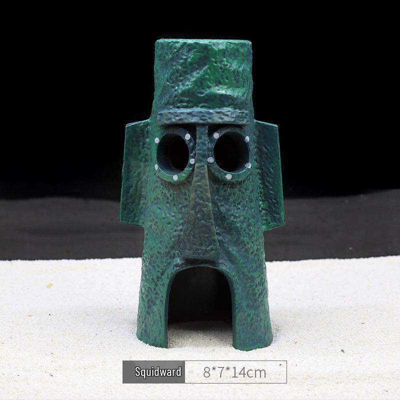 Набор ornaments для аквариума «Домик ананаса» – Фигурки и украшения в стиле Губки Боба