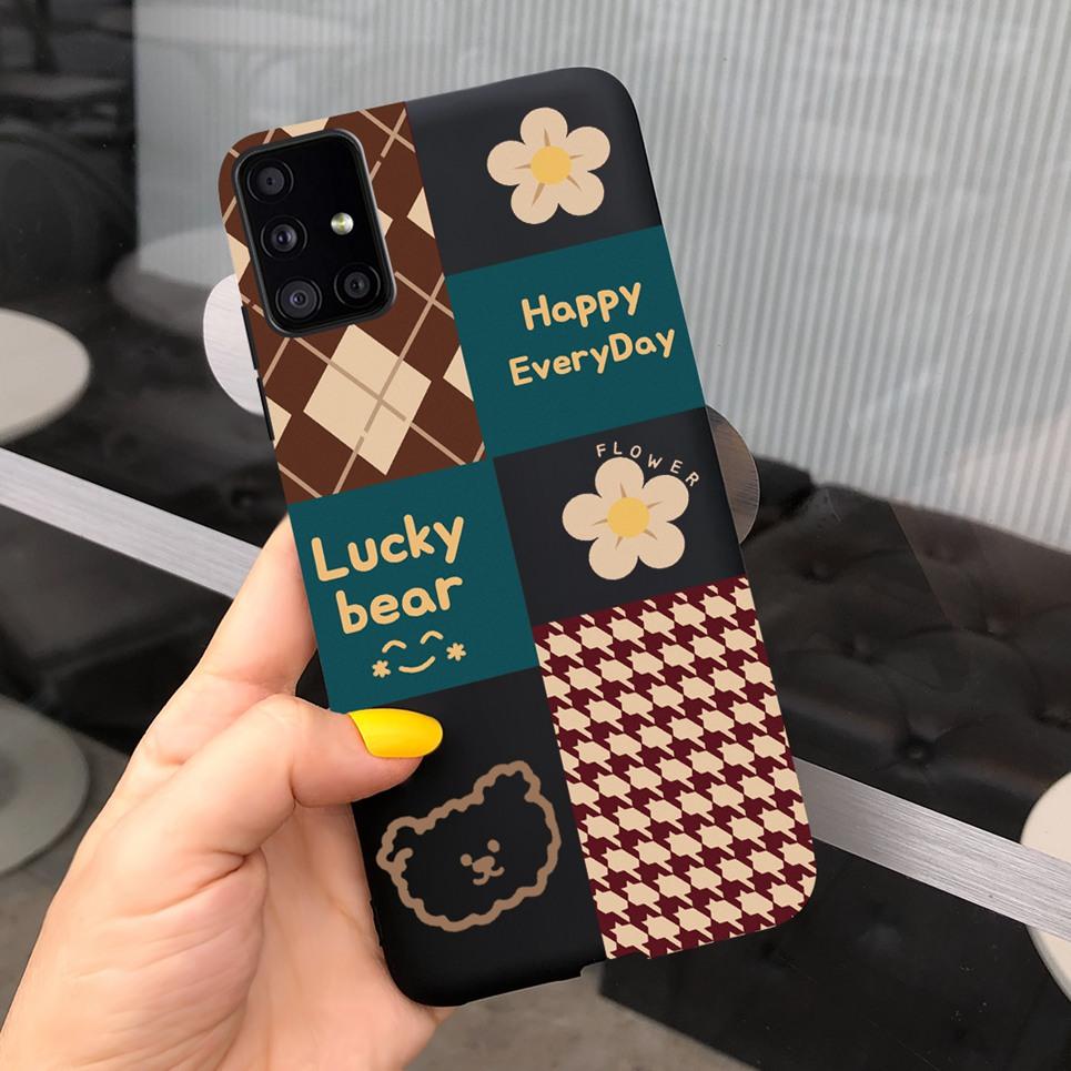 Мягкий Чехол Для Samsung Galaxy M51 M31 M21 Ударопрочный Защитный Чехол-Бампер Samsung M21 M31 M 51 Конфетный Матовый Милый Бампер Чехол