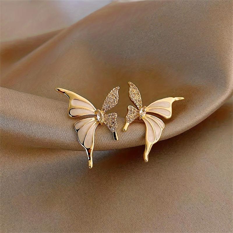 Fashion Butterfly Ear Stud Earrings for Women Girl Gift Jewelry Wholesale