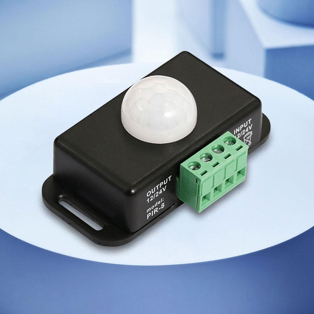 DC 12V 24V 6A Infrared PIR Motion Sensor Detector Switch Automatic Adjust Infrared PIR Motion Sensor Switch for LED Strip Light