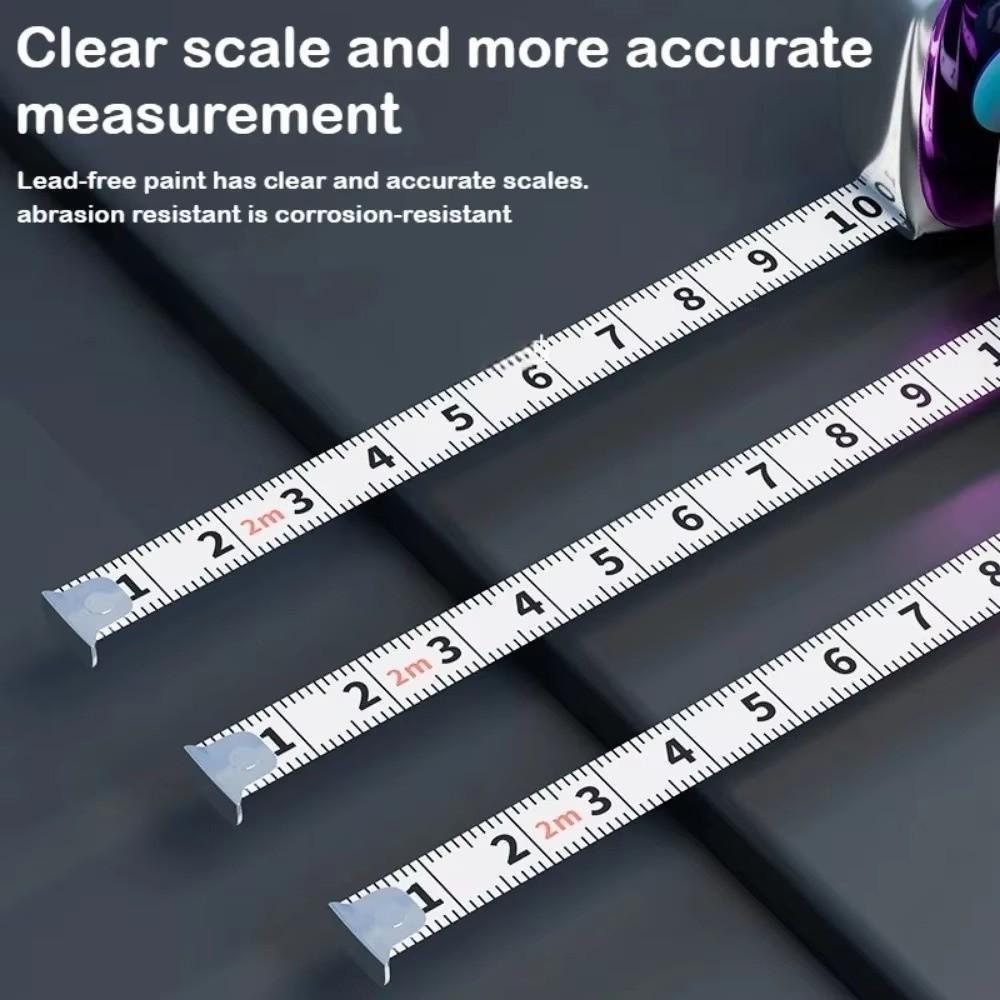 Retractable Measuring Tool Colorful Steel Tape Measure  For DIY Crafting and Sewing