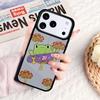 Мятно-зеленый Чехол-гриб с лягушкой для телефона iPhone 17 16e 15 14 13 12 11 Pro Max Air Mini Мягкий защитный чехол