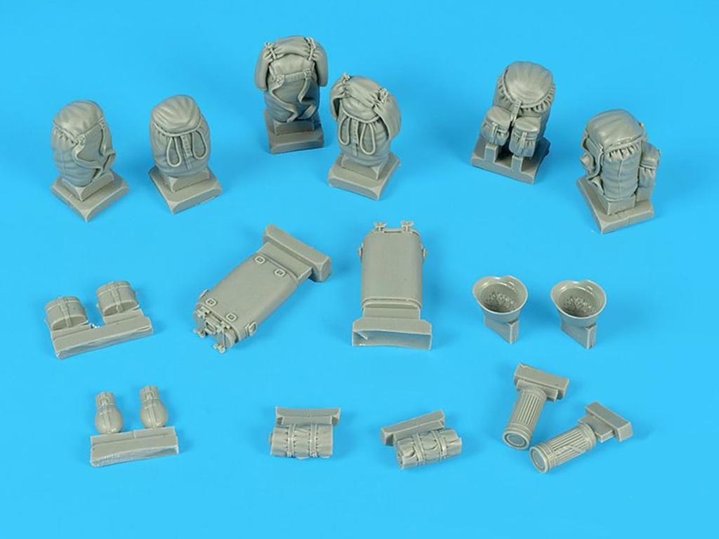 Black Dog German Equipment Accessory Set Resin Military Parts HAUT16008 1/16 (Tank)