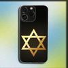Чехол для телефона с символом Звезды Давида для iPhone 16,15,14,13,12,11 Plus,Pro,Max,XR,XS,X,Plus,SE,Mini Прозрачный Мягкий Чехол