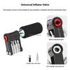 Mountain Road Bicycle Portable Mini Repair Tool CO2 Inflation Valve 9 In 1 Multifunction Tools Set Bicycle Repair Accessories