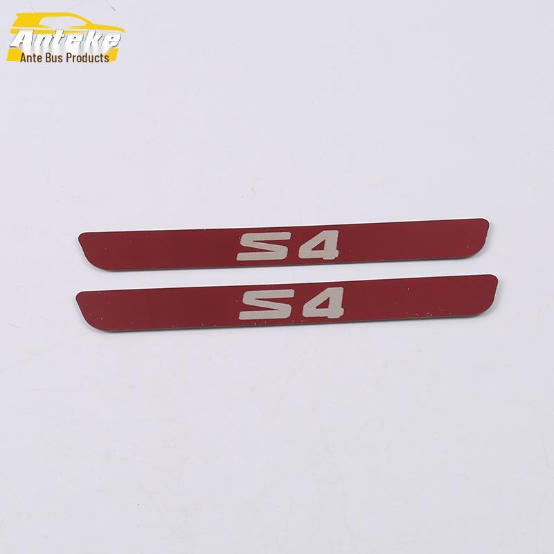 19 S4 Задний бампер Яркая накладка и Педаль защиты багажника - Наклейка на автомобиль из нержавеющей стали Аксессуары