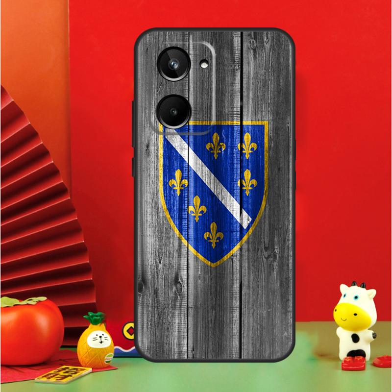 Чехол с флагом Боснии и Герцеговины для Realme C67 C55 C53 C51 C35 C33 C31 C30 C25s C21Y GT Neo 6 GT5 9 10 11 12 Pro Plus