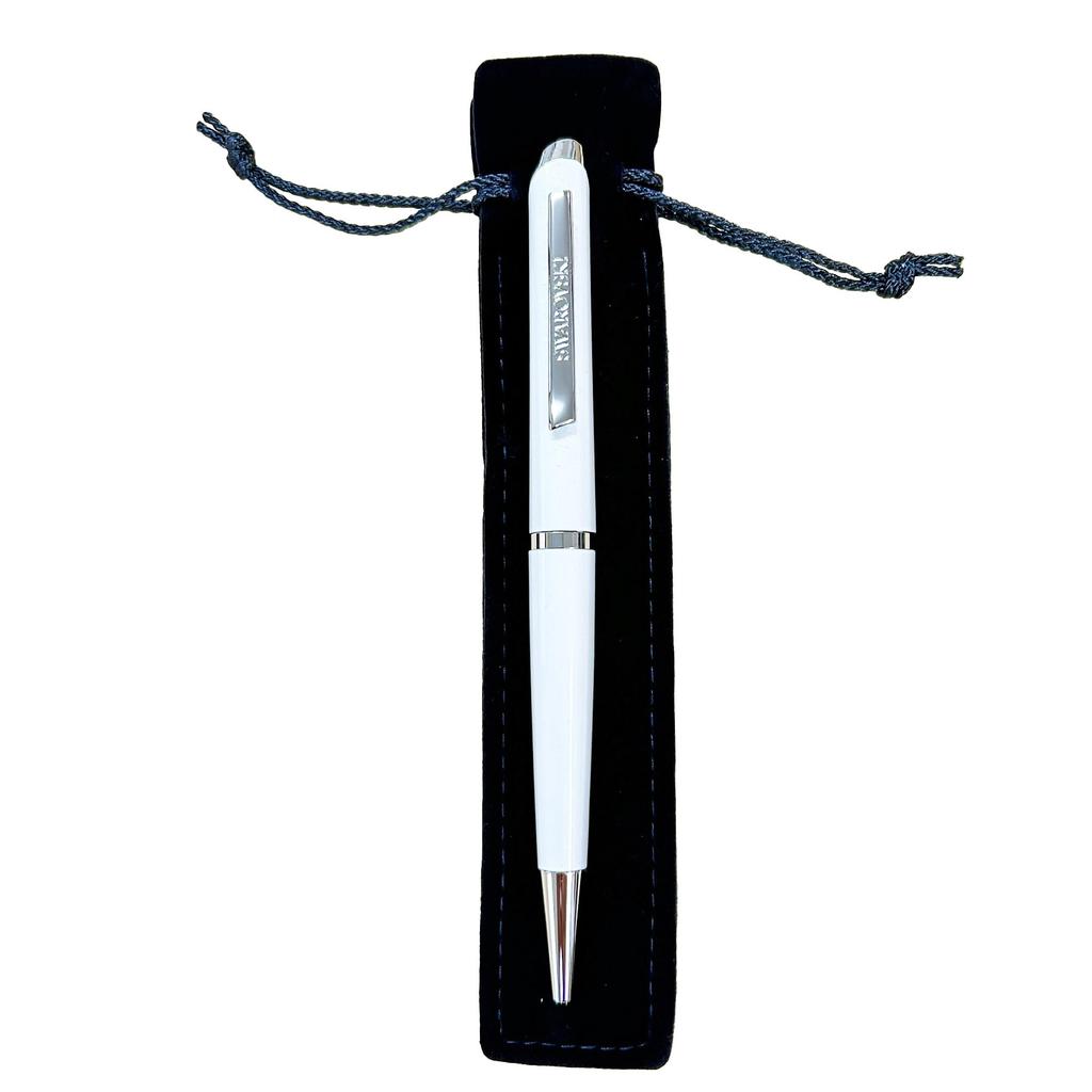 Swarovski Шариковая ручка белая (На масле) Лак "Crystal Starlight"[Предмет]