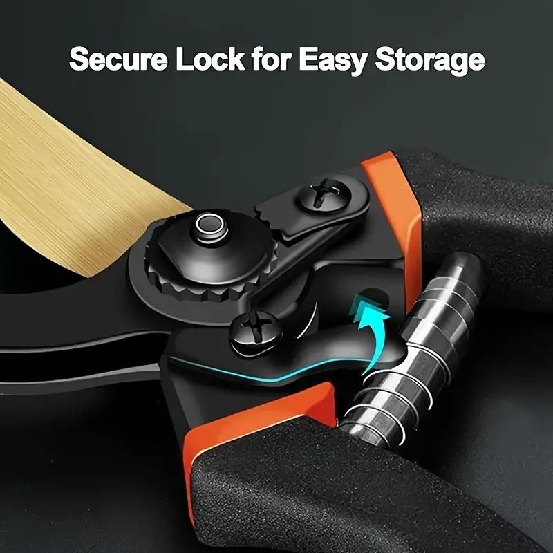 8,5-дюймовые профессиональные титановые обходные секаторы (Т13)- Суперострые садовые ножницы премиум-класса, секатор для обрезки для садоводства, сад