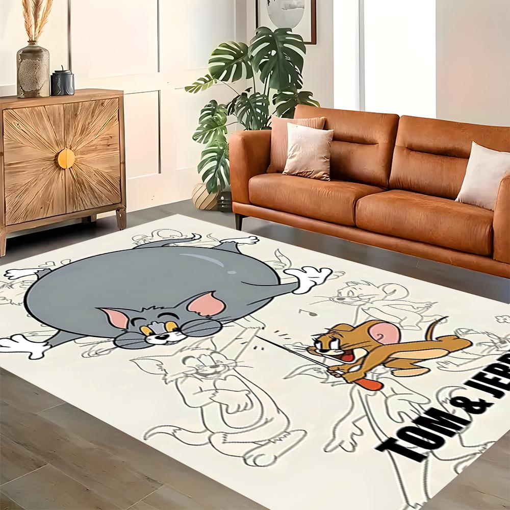 Tom And Jerry Adventure for Living Room rug, Bedroom, Study Room, Hallway Decoration, Perfect for Home Decoration or Holiday Gifts