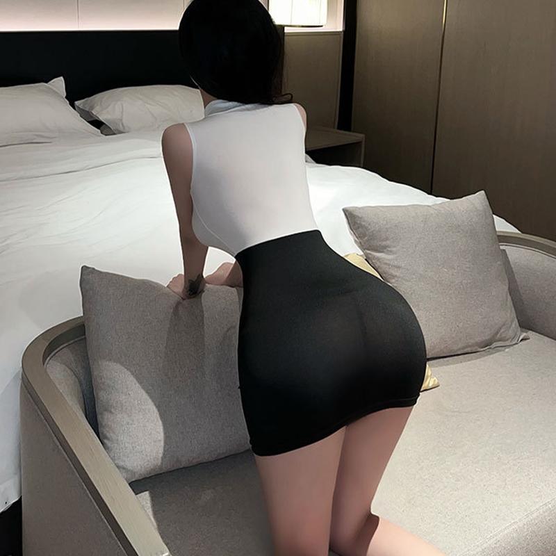 Сексуальное нижнее белье для женщин Прозрачный Тедди Эротические костюмы Бэбидолл Косплей Ночная сорочка Открытый бюстгальтер Трусики Самое сексуальное платье