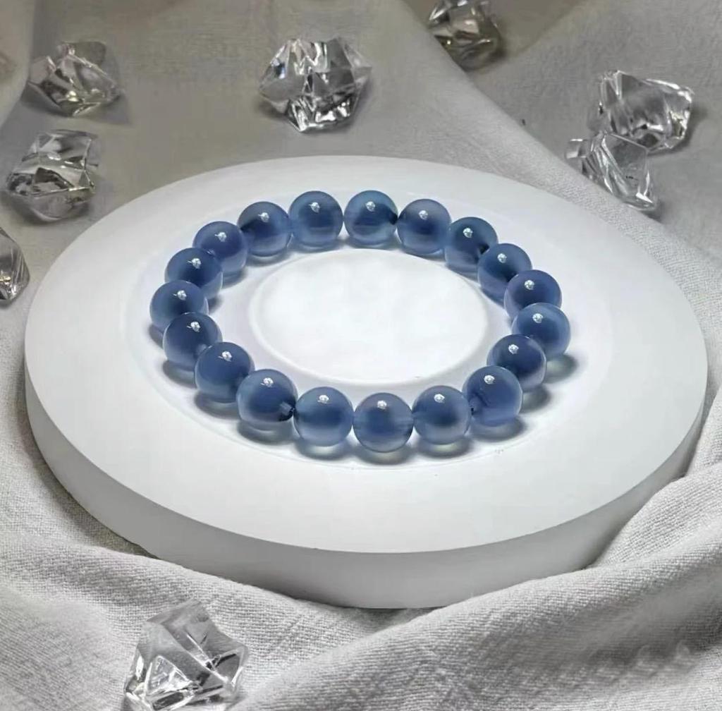 Натуральный агат и австрийский кристалл браслет с бусинами - Женские винтажные украшения высокого класса