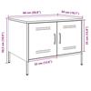 VidaXL Table Basse, Table d'Appoint avec Pieds, Bout de Canapé avec Porte, Meuble de Rangement Salle de Séjour, Rose 843031
