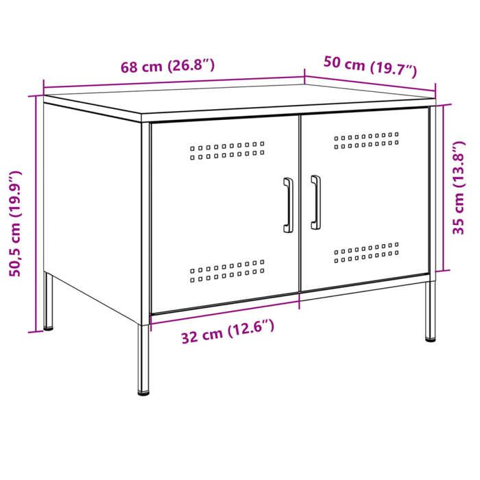 VidaXL Table Basse, Table d'Appoint avec Pieds, Bout de Canapé avec Porte, Meuble de Rangement Salle de Séjour, Rose 843031