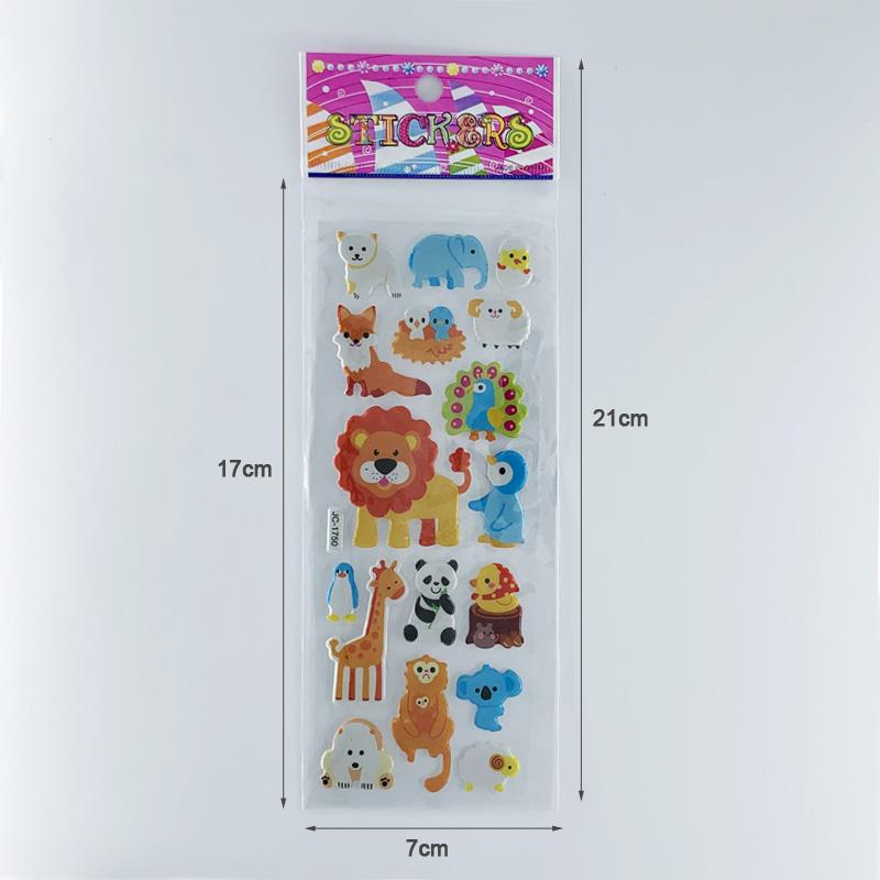 8 листов/компл., водонепроницаемые наклейки с животными из мультфильма, зоопарка, детский блокнот, украшение, наклейка для скрапбукинга, игрушка для детей, мальчиков и девочек