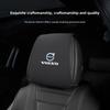 Car Leather Headrest Cover Seat Pillow Protective Set For Volvo V70 S90 XC40 S80 V90 EX90 EM90 C40 V60 V40 XC90 S60 C30 XC60 V50