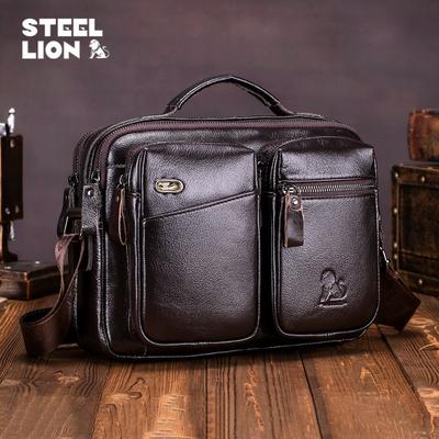 Брендовая мужская сумка-мессенджер из натуральной кожи, сумка через плечо, модная мужская дорожная сумка-тоут, сумка через плечо