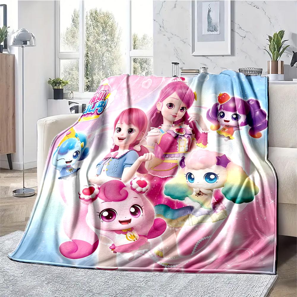 Twinkle Catch Teenieping Theme Printed Blanket - Perfect for Couch, Bed, Travel & Outdoor Use | Machine Washable, Cozy & Durable.
