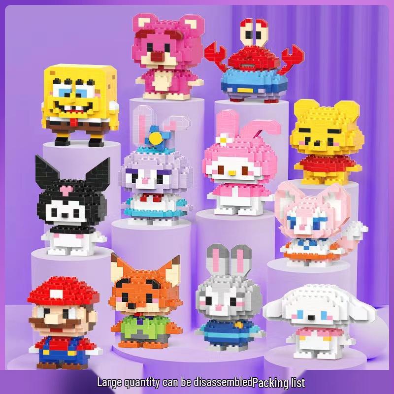 Совместимые кубики Lego Мультяшная фигурка животного Детские развивающие конструкторы